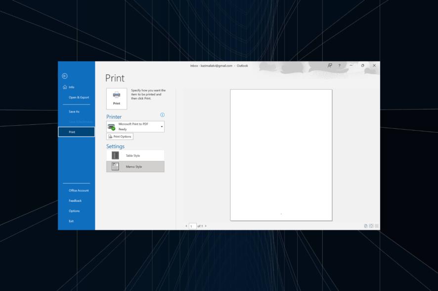 how to download outlook emails as PDF