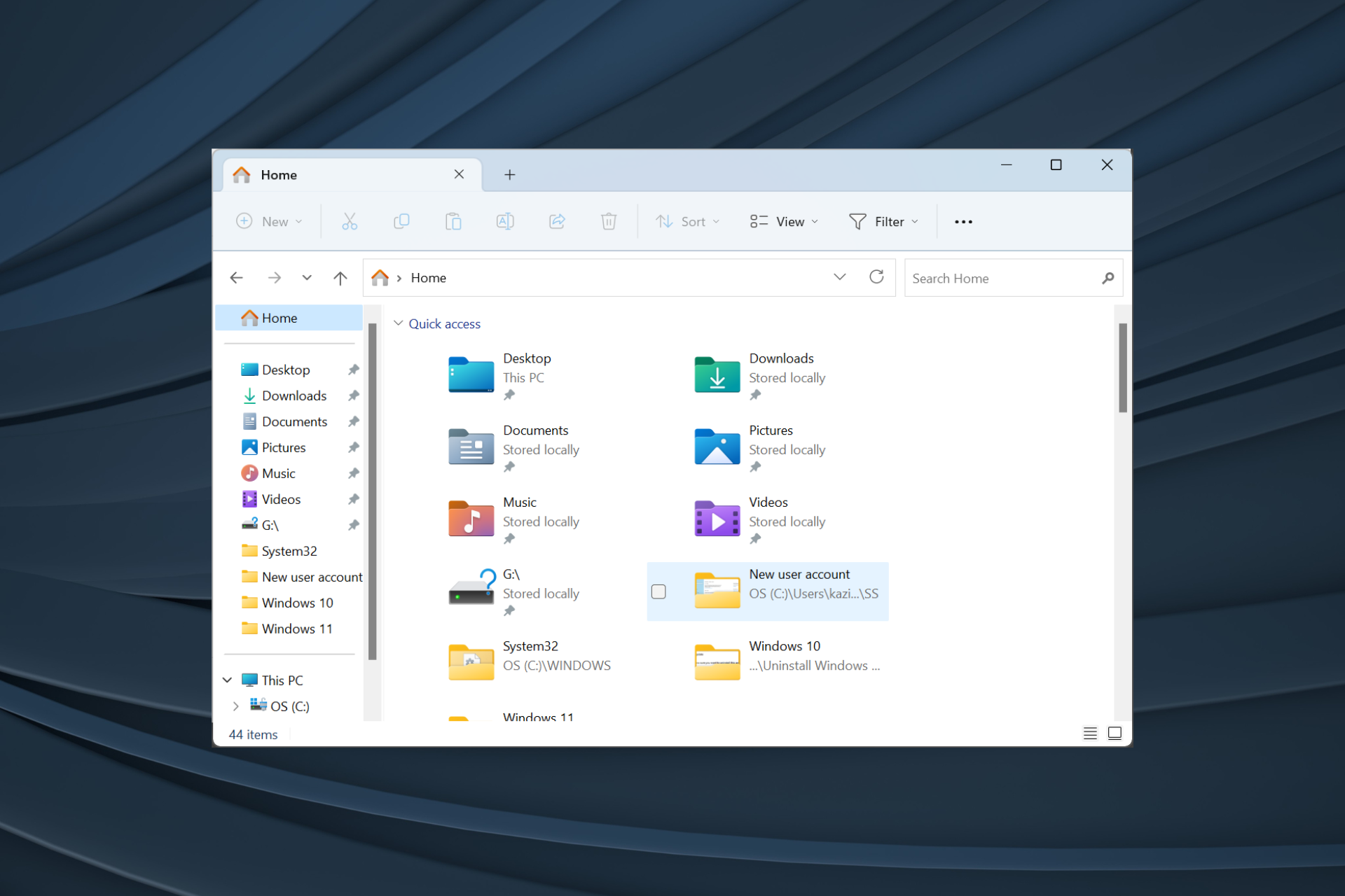 Remove Home From Navigation Pane in File Explorer [2 Easy Ways]
