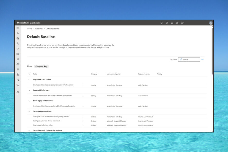 How to access Microsoft 365 lighthouse