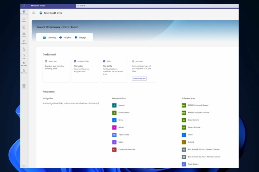 microsoft viva home
