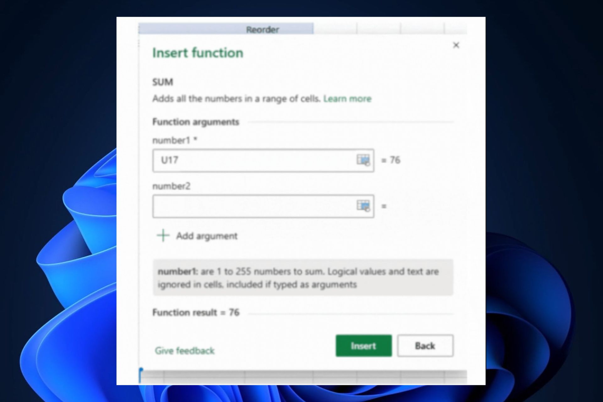 create excel formulas