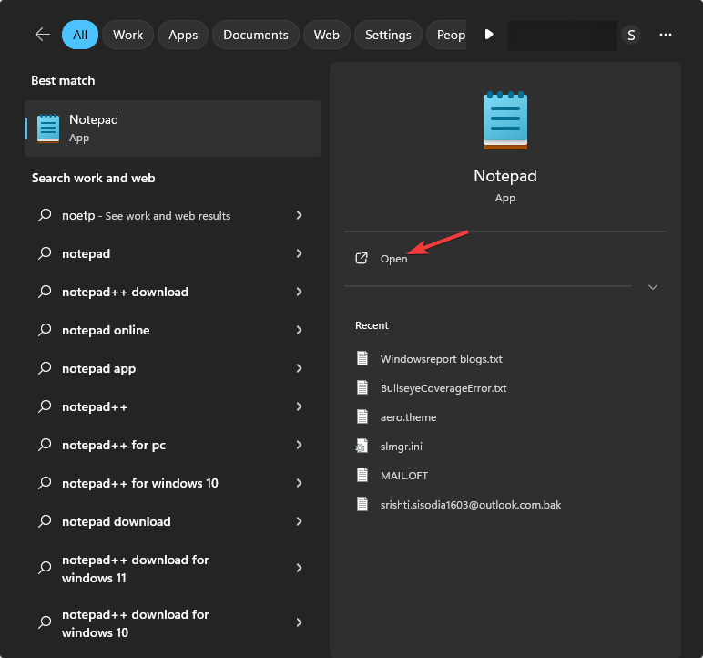 Notepad open  -json file opener