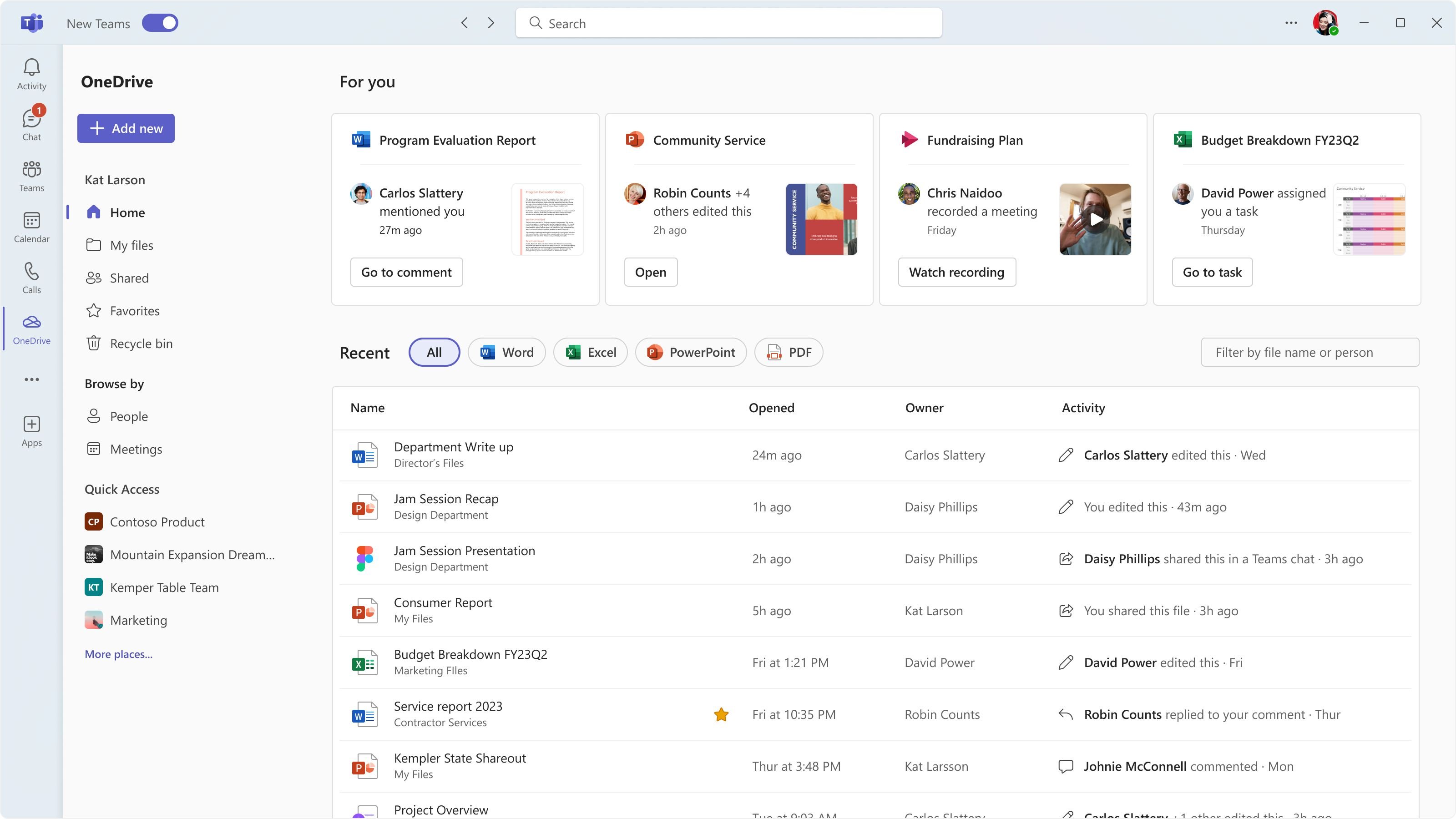 onedrive features list