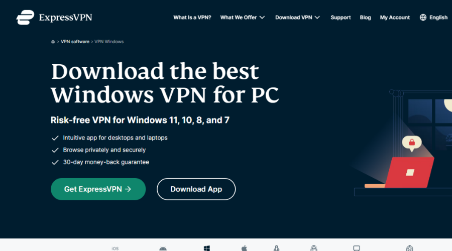 expressvpn download page