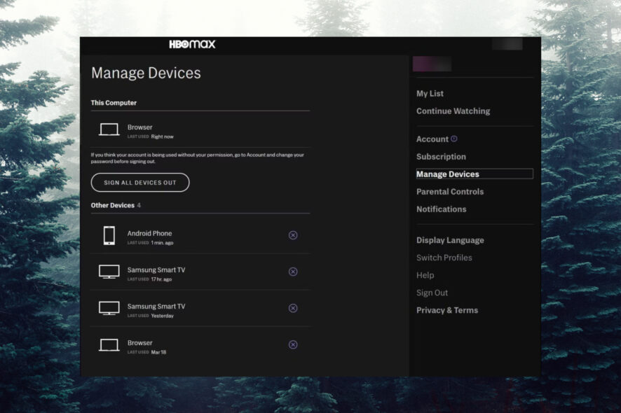 How to access HBO Max login notification