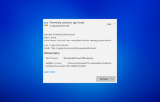 safely remove PUA:Win32/Packunwan