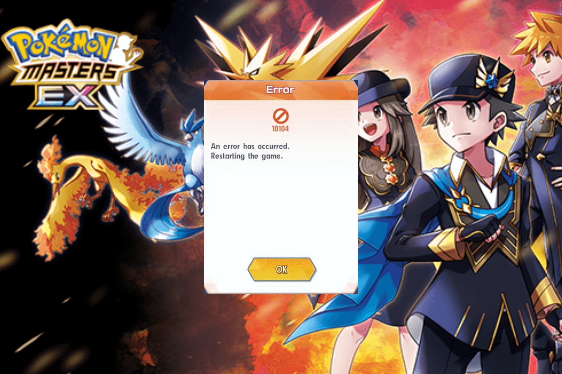 How to Fix An Error Occurred 10104 on Pokemon Masters?