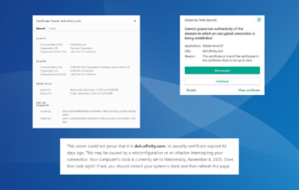 fix doh.xfinity.com certificate error