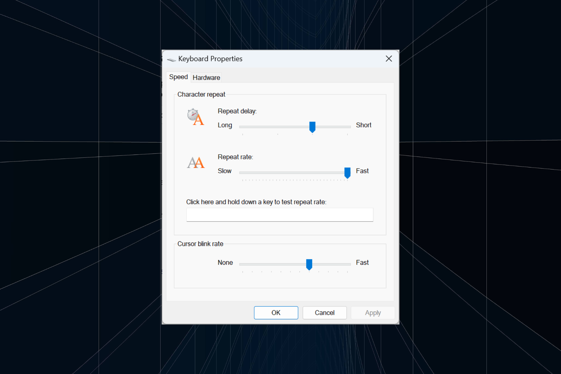 fix keyboard delay or input lag in Windows 11