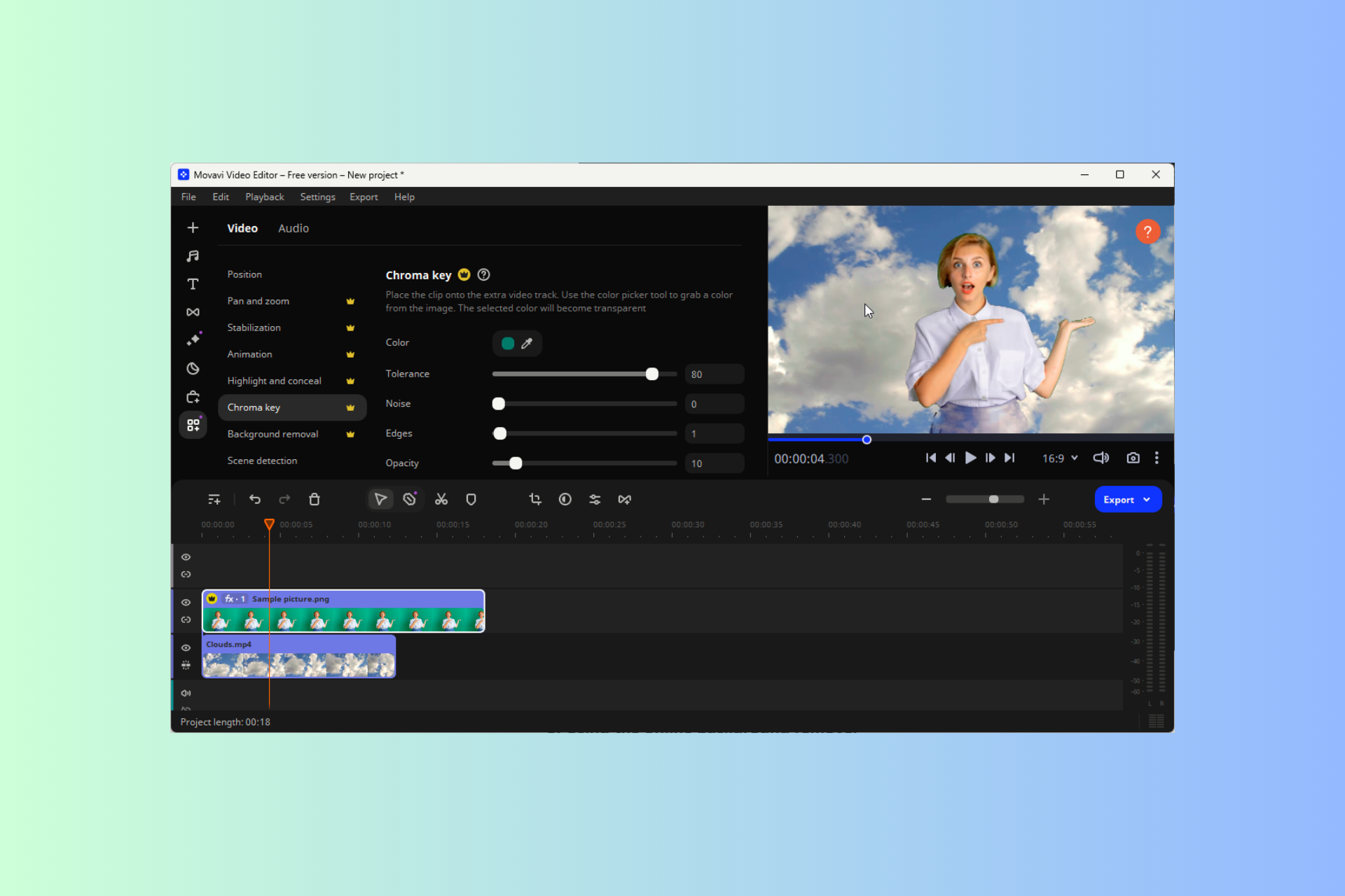 Ways to remove background from video