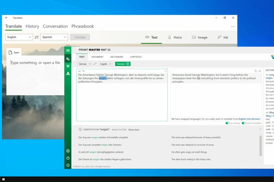offline translator for pc