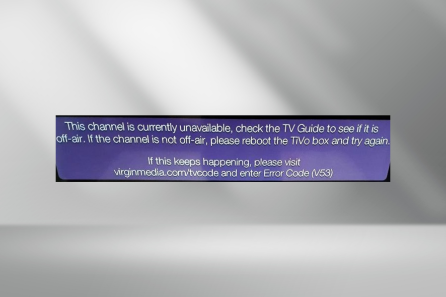 fix Virgin Error Code v53