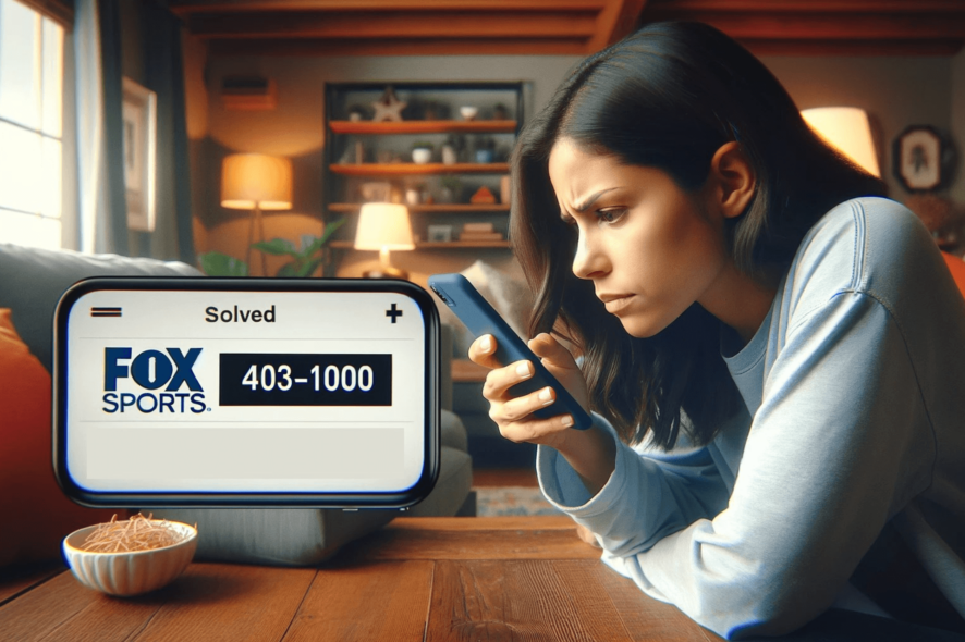 Solved: Fox Sports Error 403-1000 (4 Easy Ways)