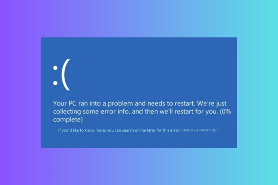 7 Simple Ways to Fix INVALID_AFFINITY_SET on Windows 11