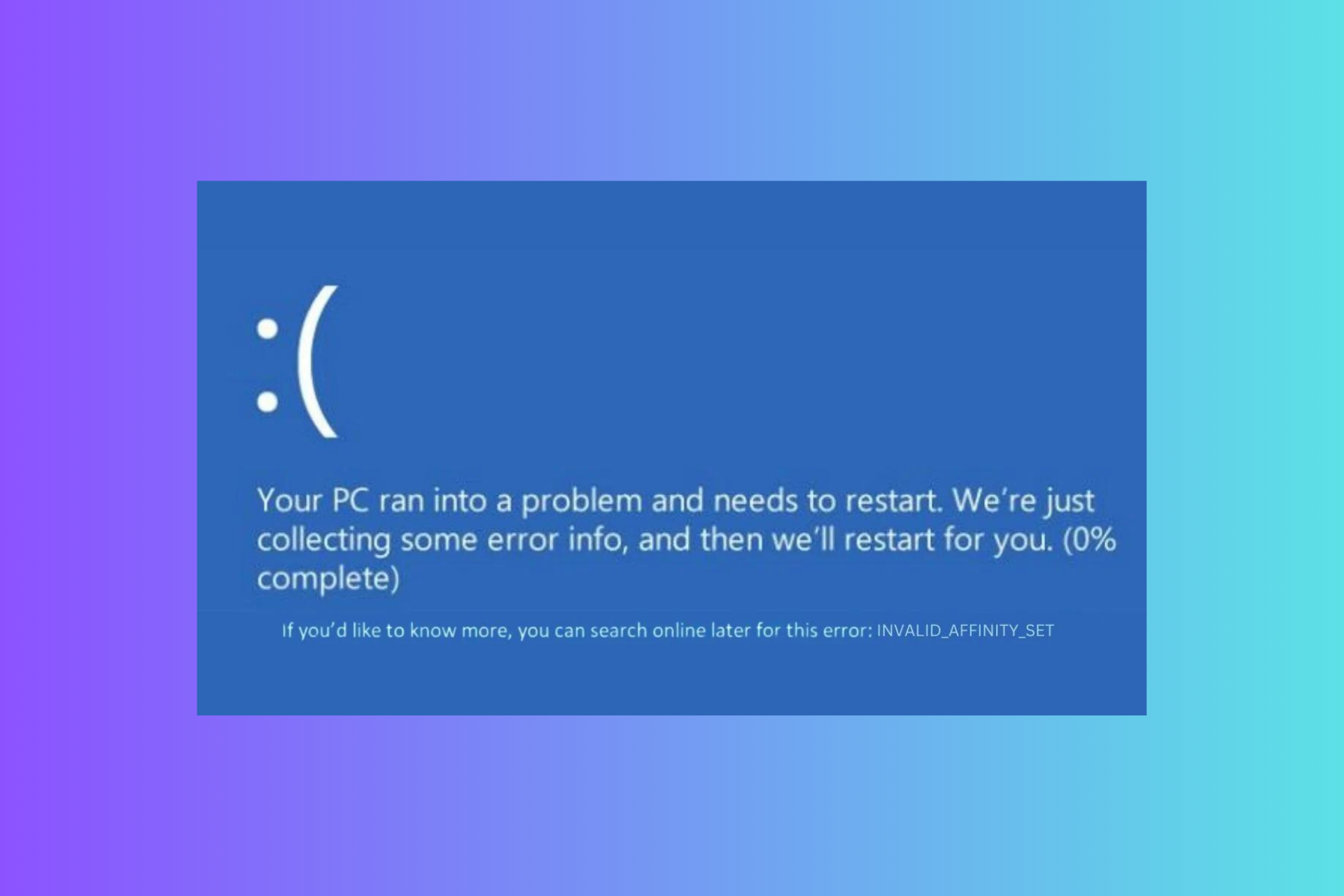 7 Simple Ways to Fix INVALID_AFFINITY_SET on Windows 11