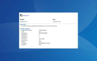 fix LiveKernelEvent Code 1a1