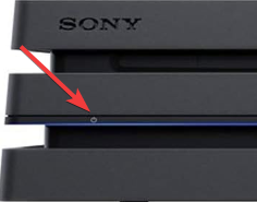 Long press PS4 Power button