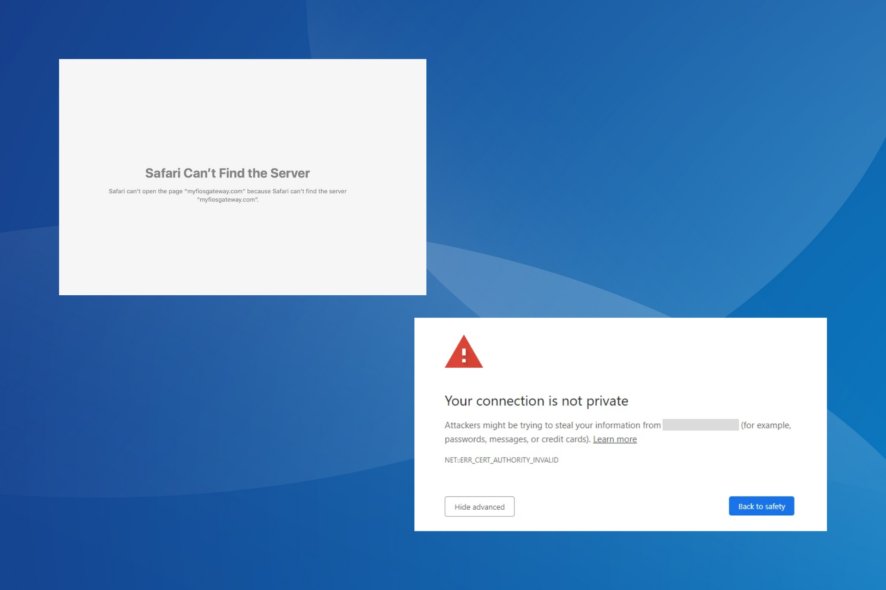 fix myfiosgateway is not working