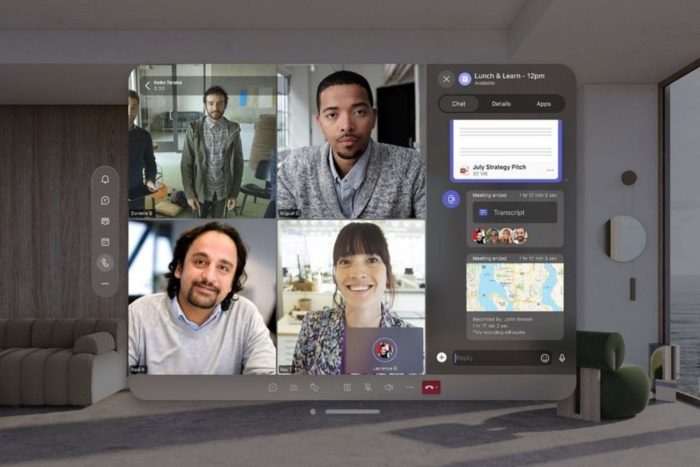 Microsoft Teams Apple Vision Pro