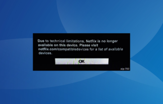 fix Netflix error aip 703