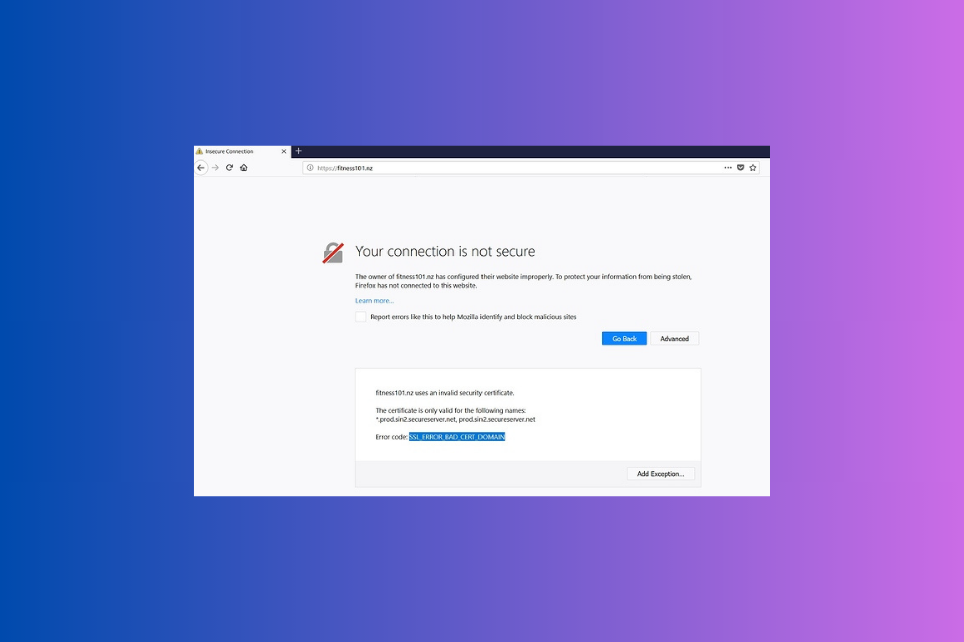 ssl_error_bad_cert_domain
