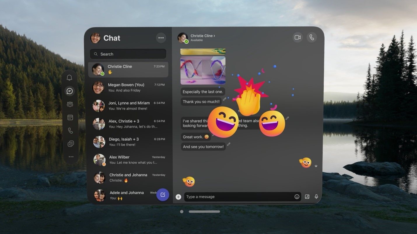 Microsoft Teams Apple Vision Pro