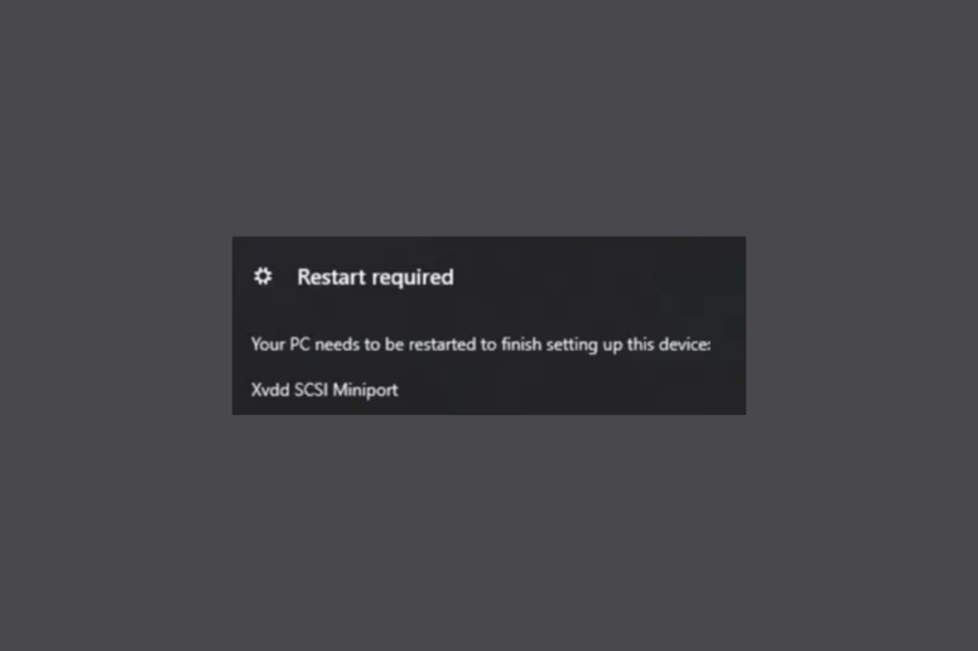 xvdd scsi miniport