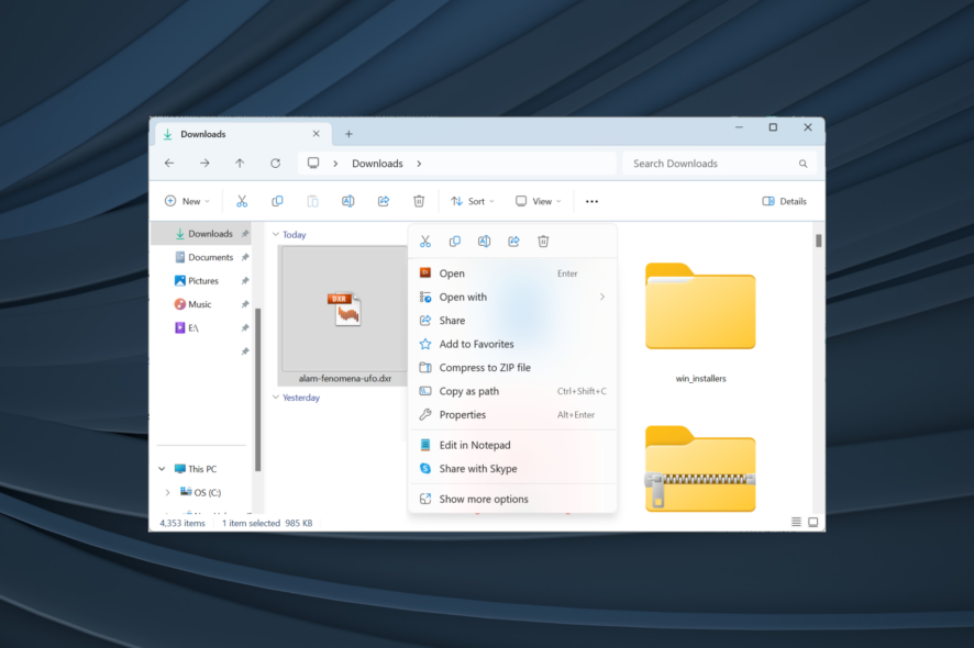 methods for opening .dxr files
