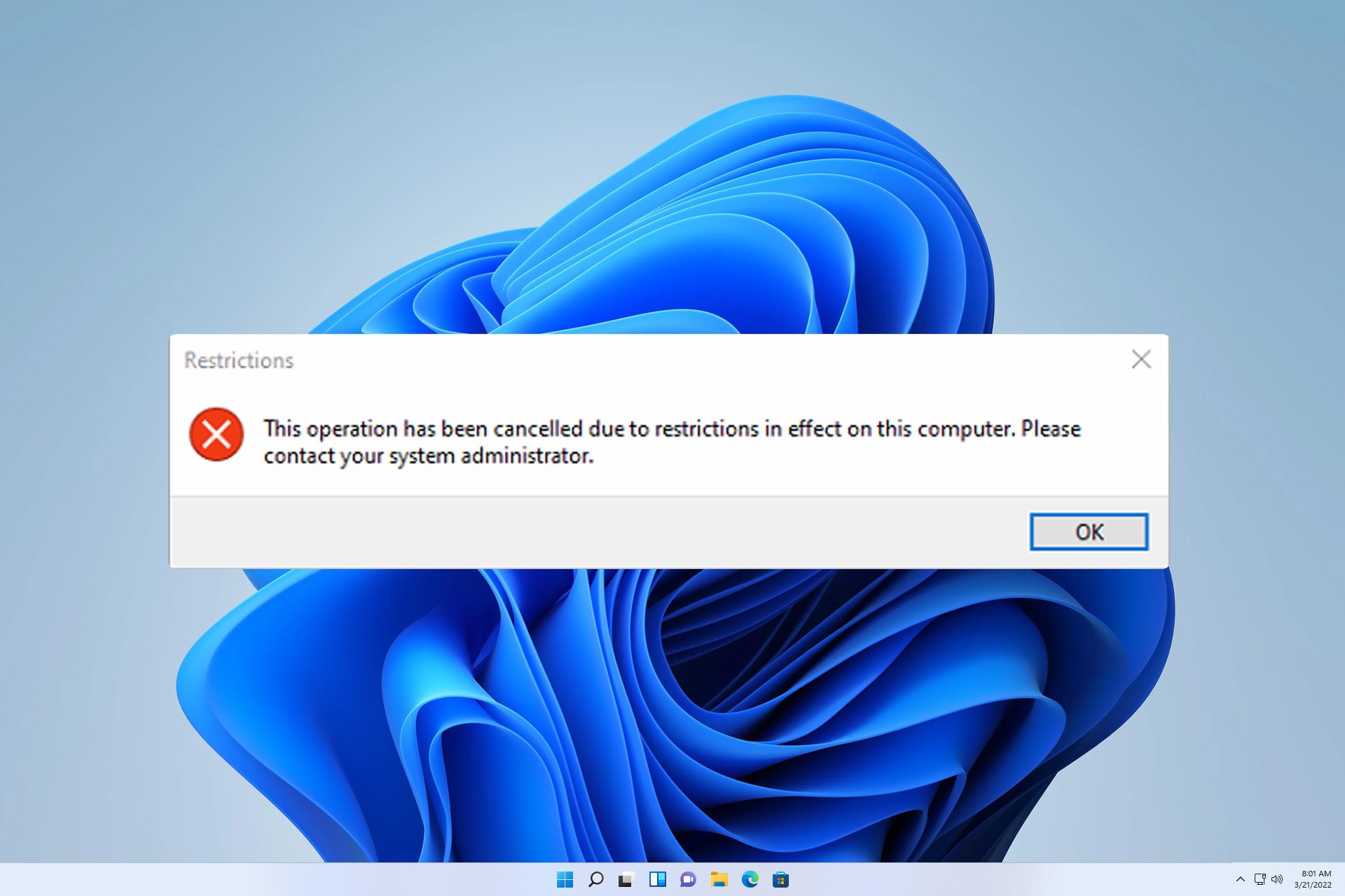 operation cancelled due to restrictions excel 2010