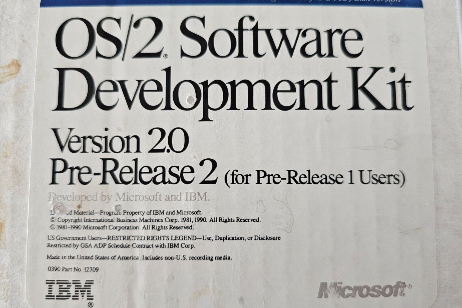 Microsoft OS/2 2.0