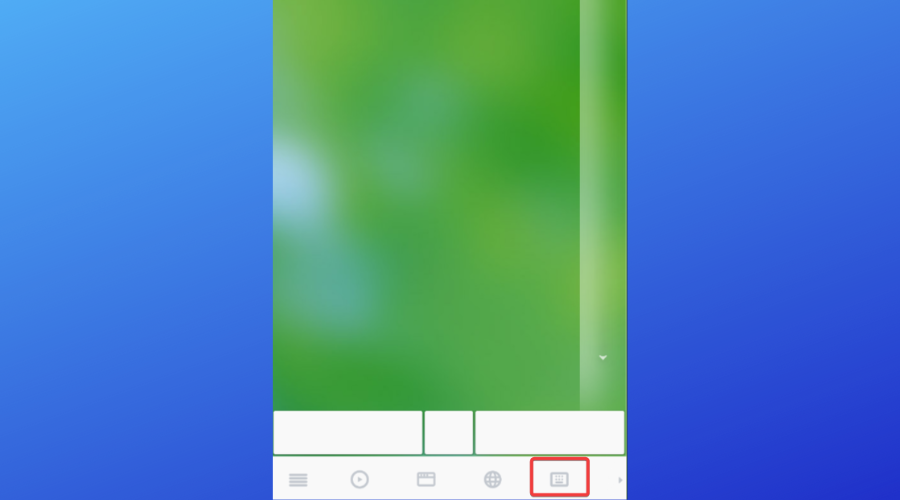 virtual keyboard option in remote mouse app