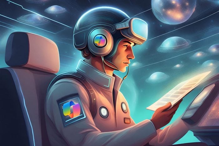 A disappointed copilot learning prompts