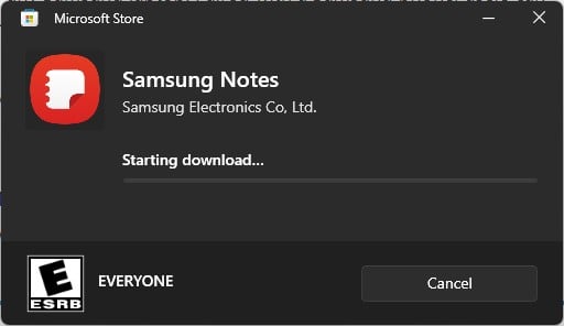 samsung notes windows 11