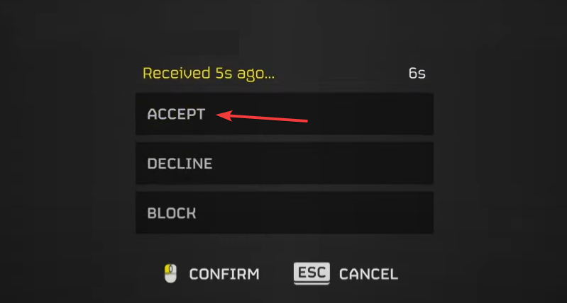 accept