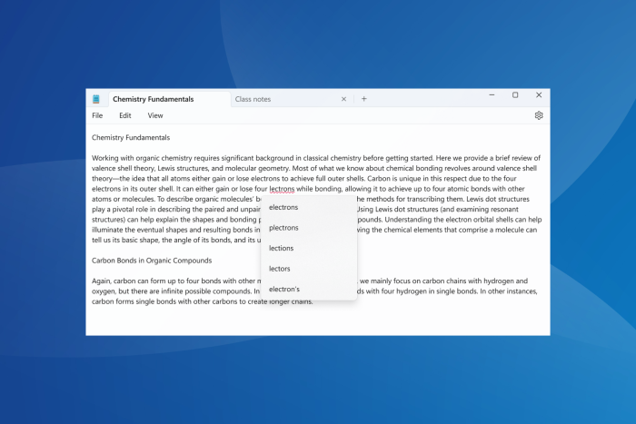 notepad spellcheck not available