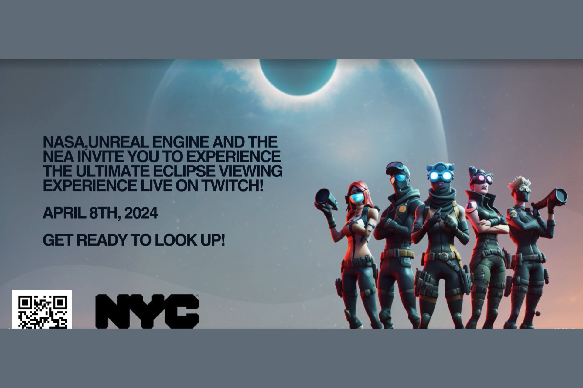 Dual streaming during the 2024 U.S. solar eclipse