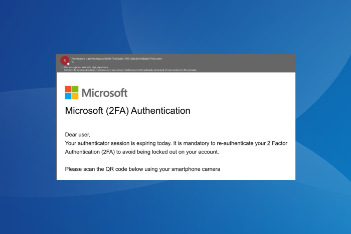 micosoft enable two-step verification email scam