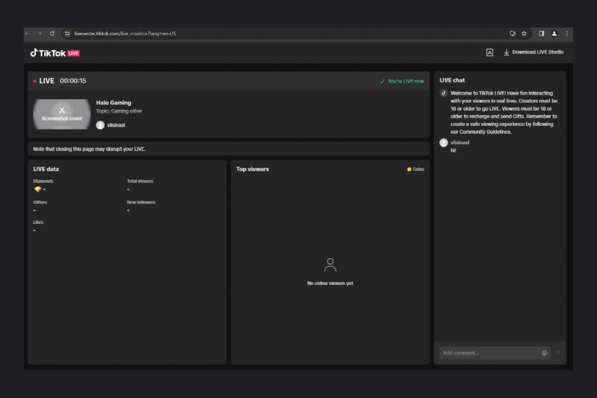 Now you can use Streamlabs to go live on TikTok from your PC