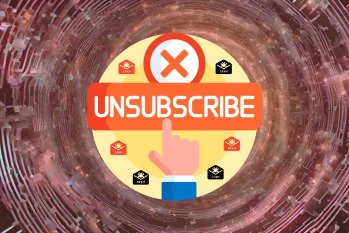 Unsubscribe button in tech vortex
