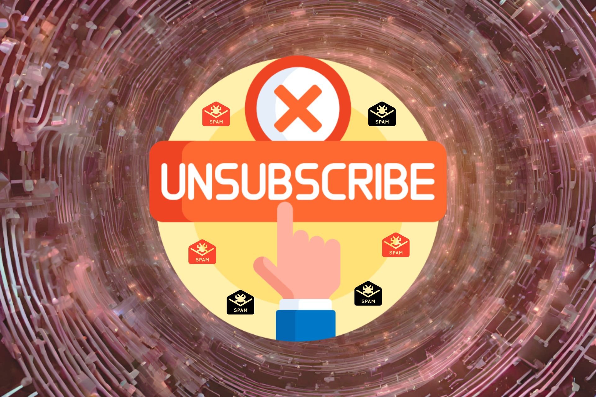 Unsubscribe button in tech vortex