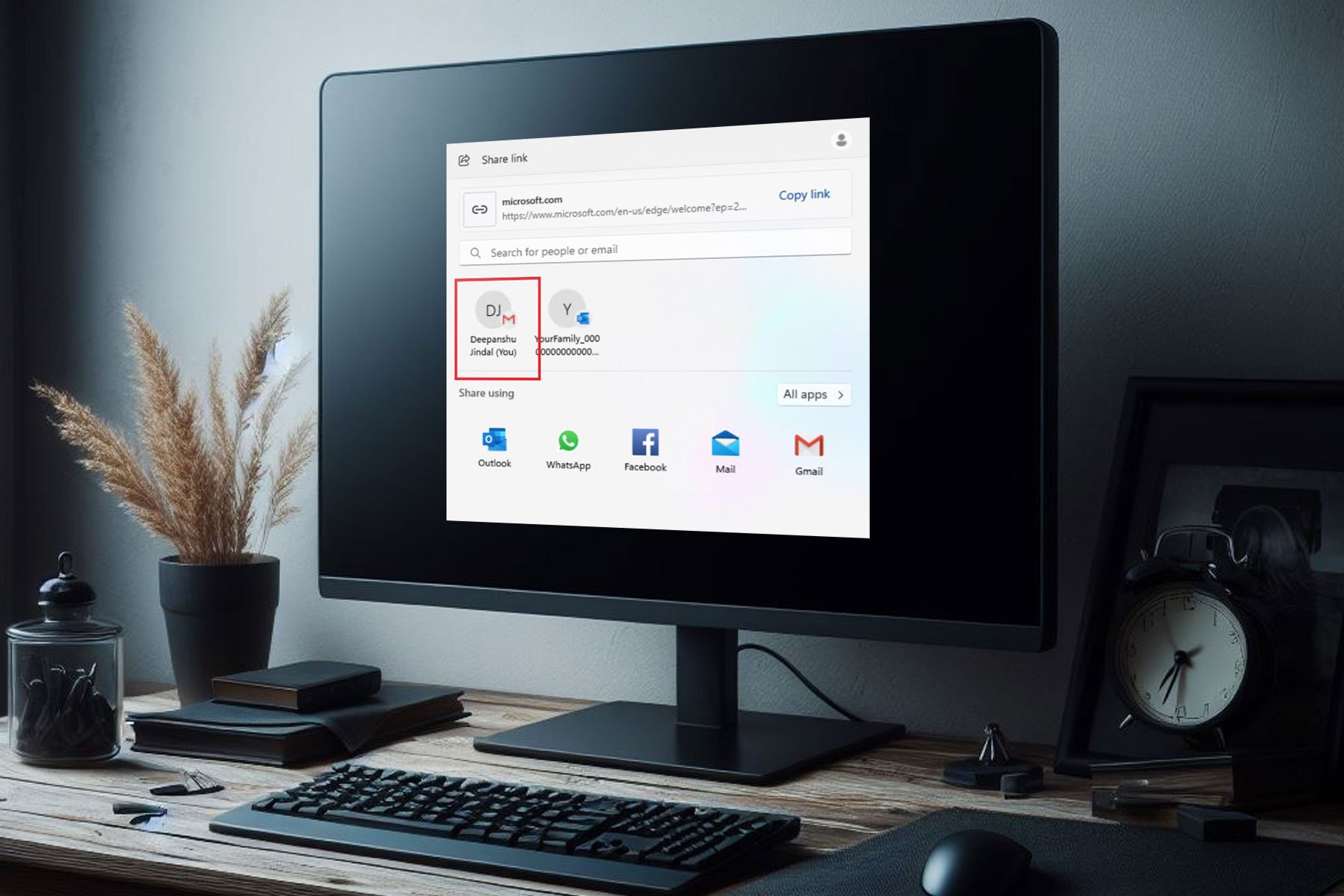 windows 11 build share gmail
