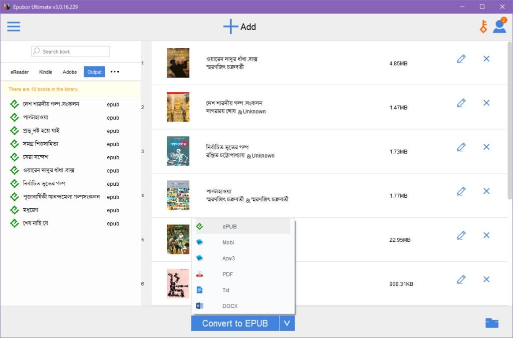 Epubor - Best for Kindle Converter