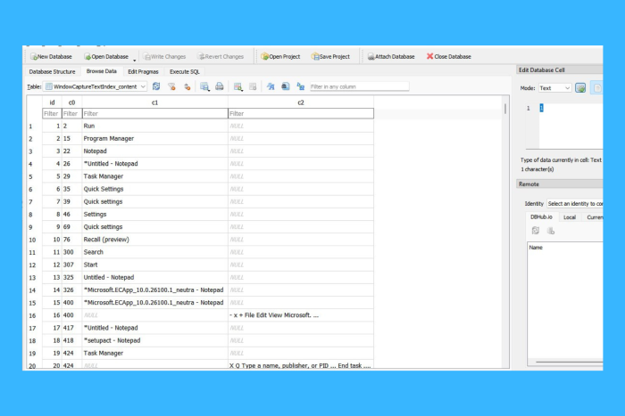 Windows Recall records everything you do in an unencrypted text database