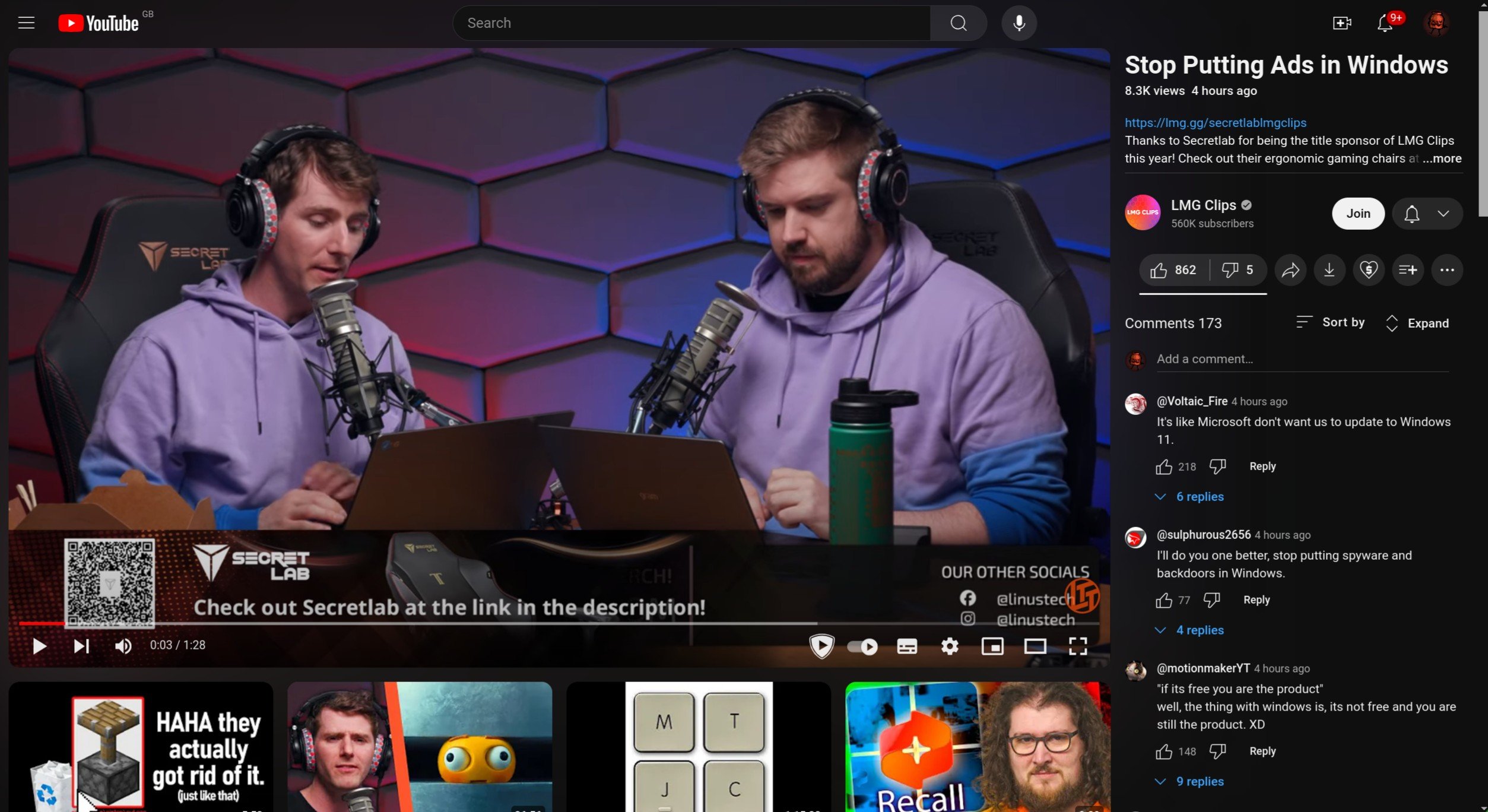 youtube video suggestions