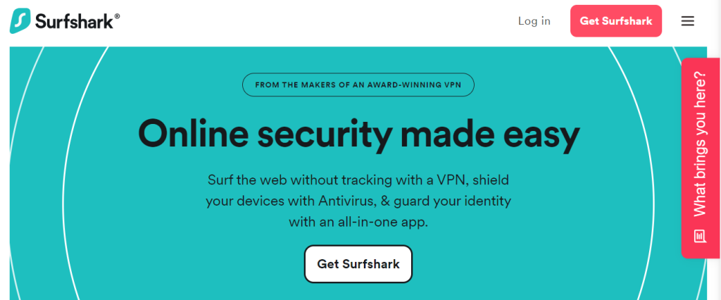 Surfshark website