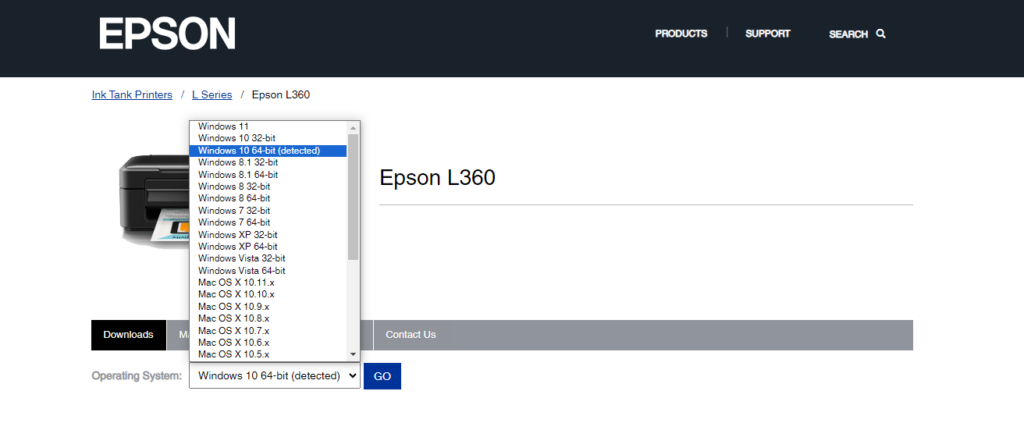 Official Epson website