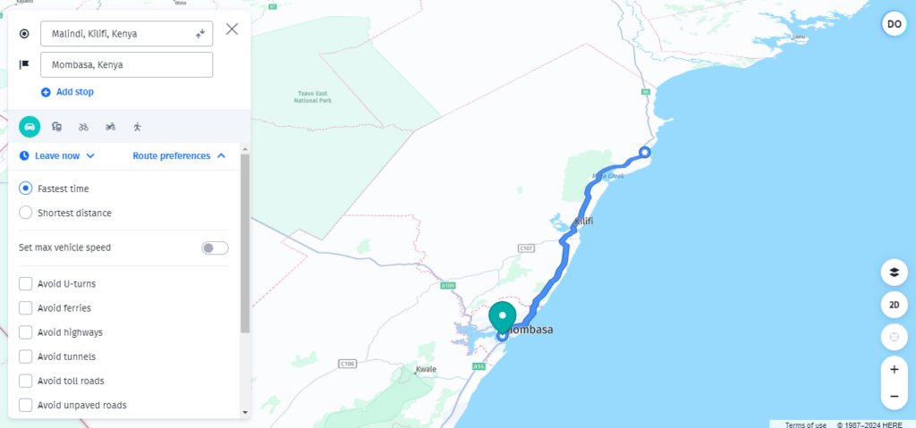 customize the route