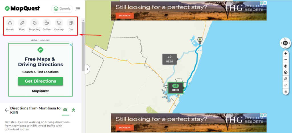 Nearby amenities