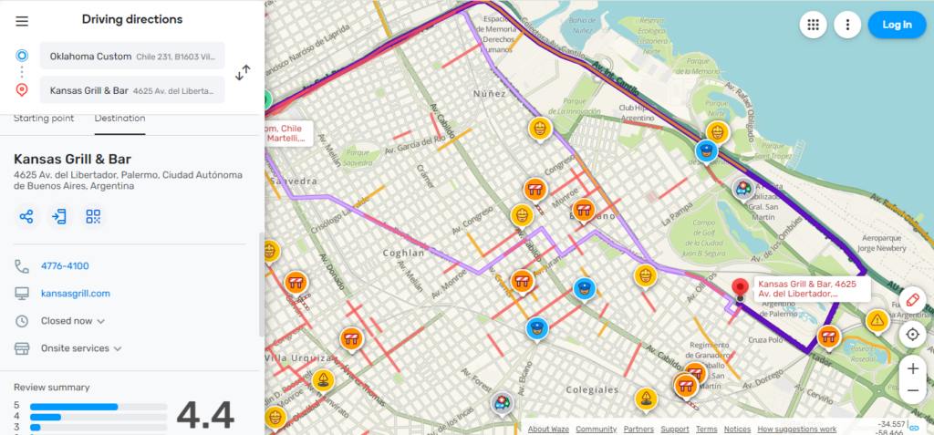 Waze traffic update