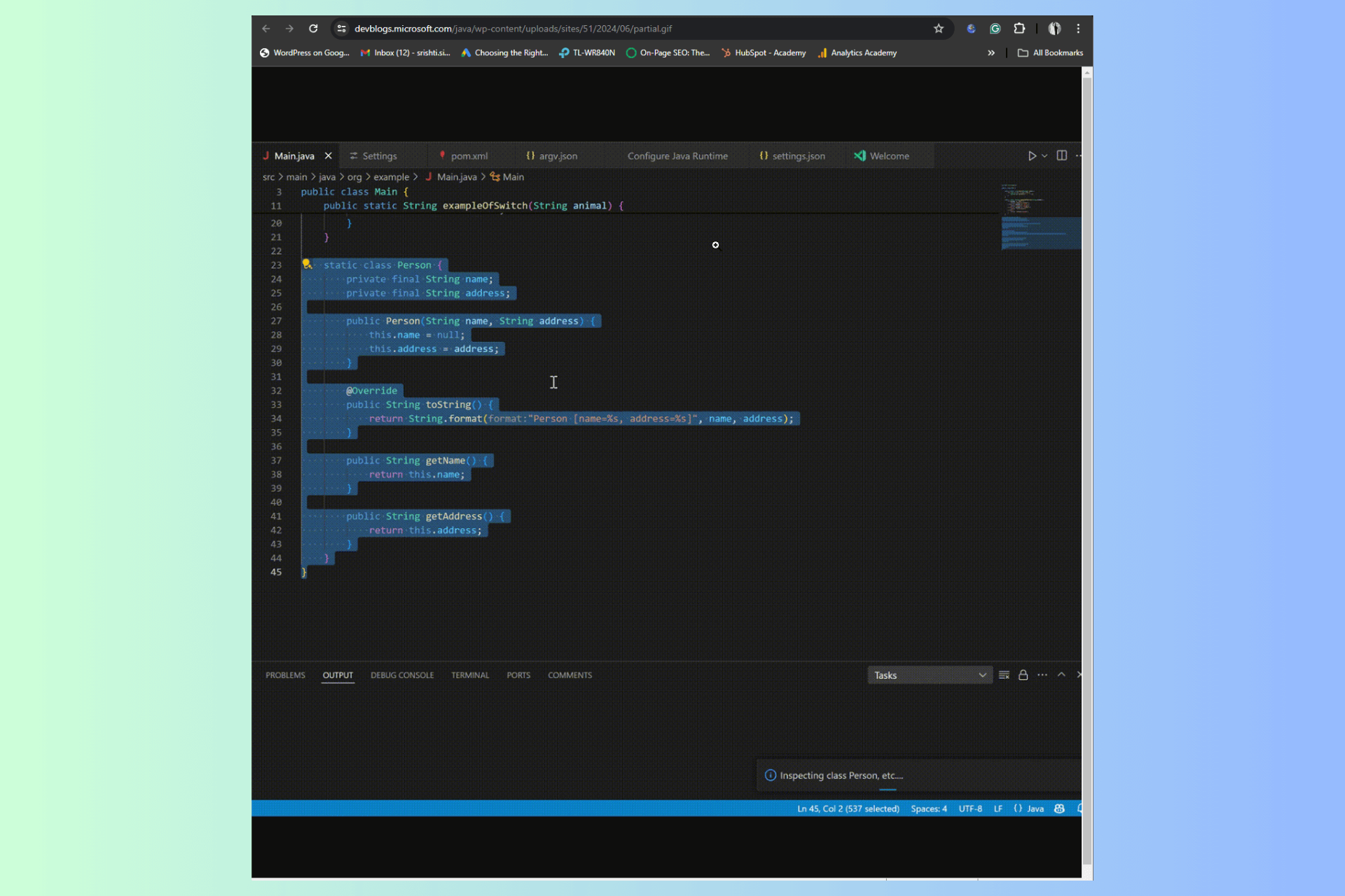 May update for Visual Studio Code added AI-related feature for Java developers